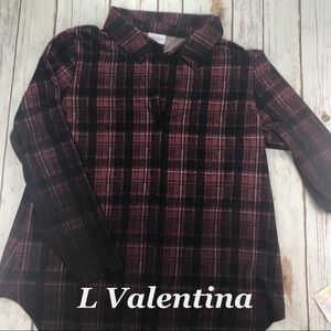 Lularoe Long Sleeved Valentina Shirt Size L